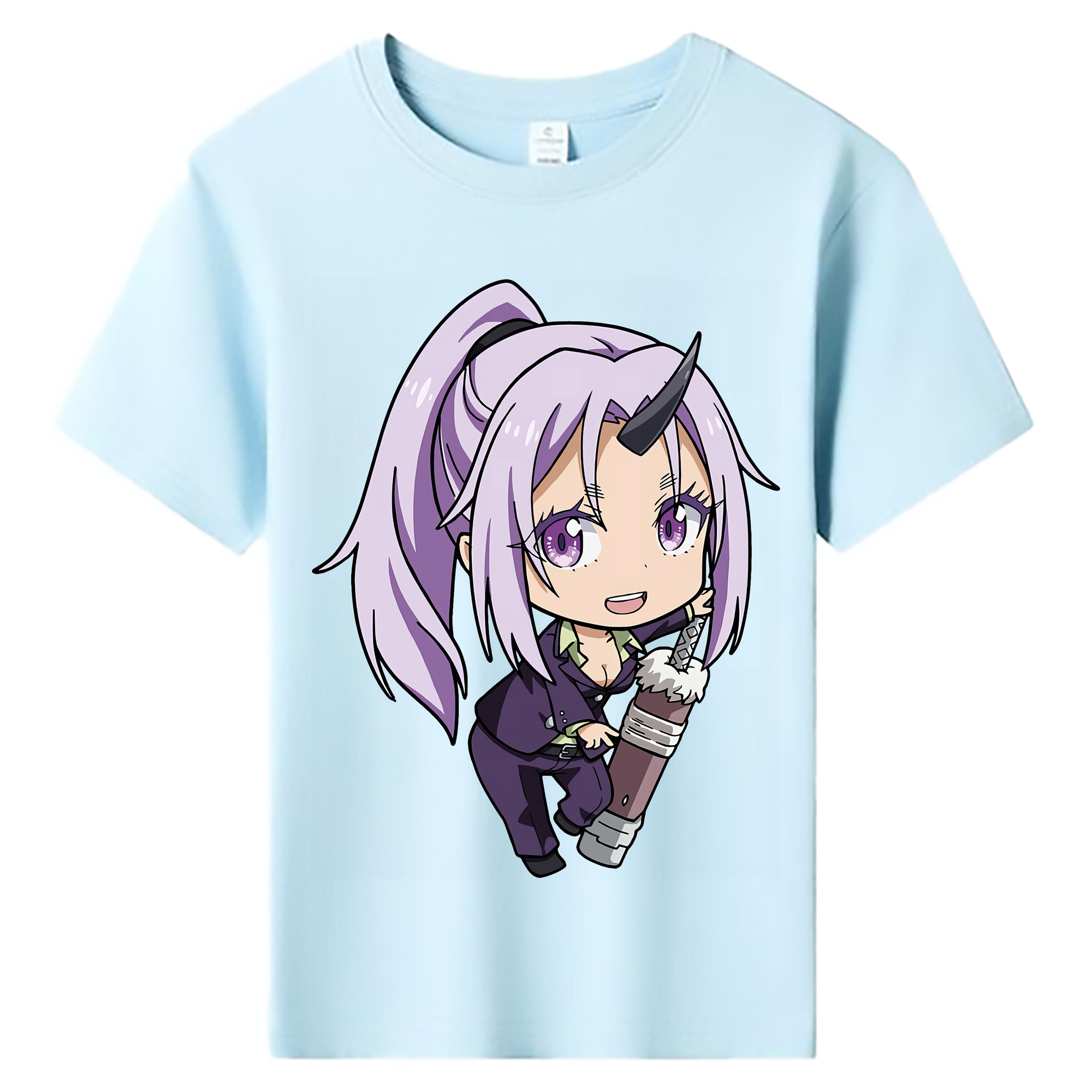 （画像用） 転スラ Regarding Reincarnated to Slime 綿100％キッズTシャツ（フロントプリント）